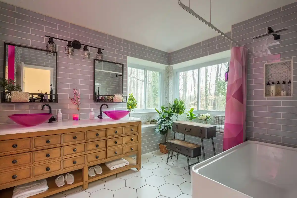 Bathroom renovation after water damage restoration in Shorewood