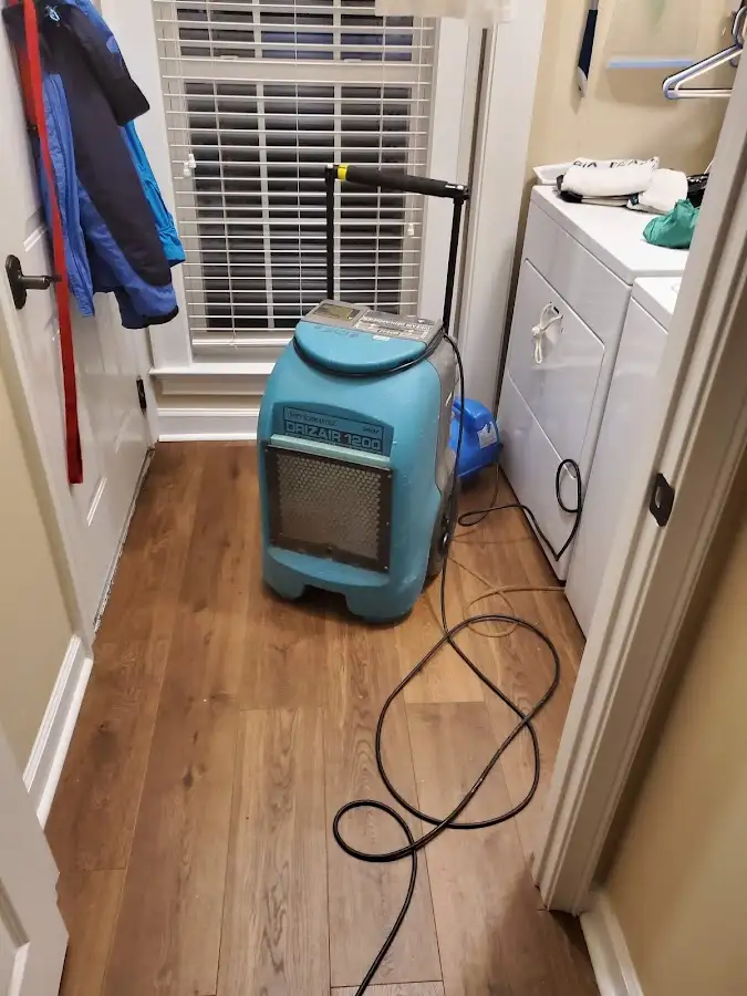 Commercial dehumidifier deployed for Flood Damage Cleanup in Shorewood