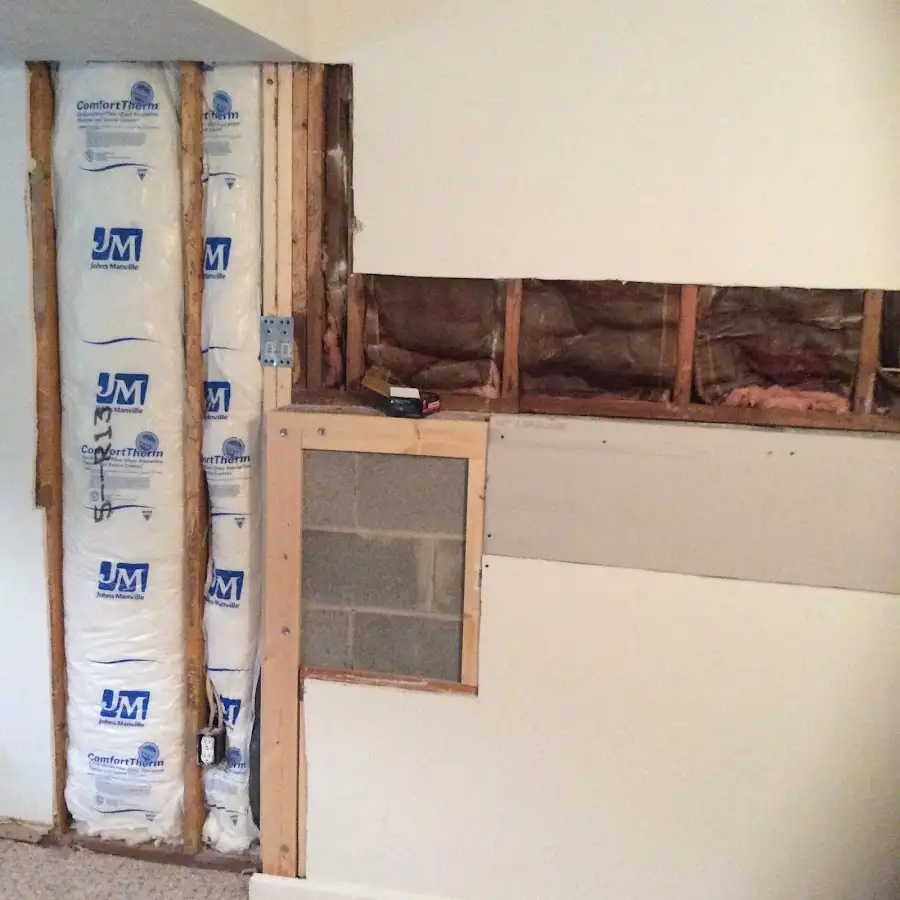 Wall insulation replacement during Contents Cleaning & Restoration in Shorewood